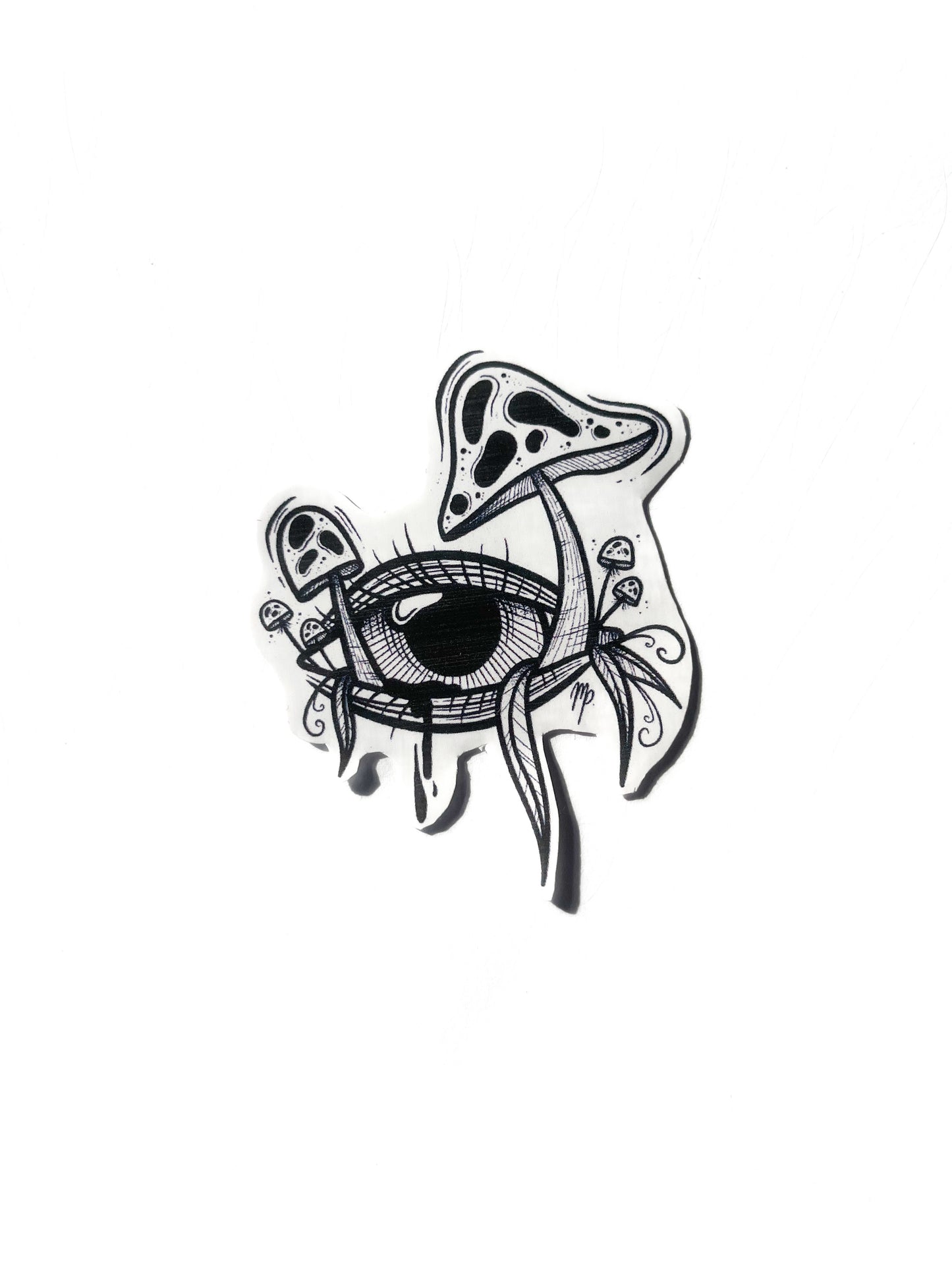 Mushroom eye sticker