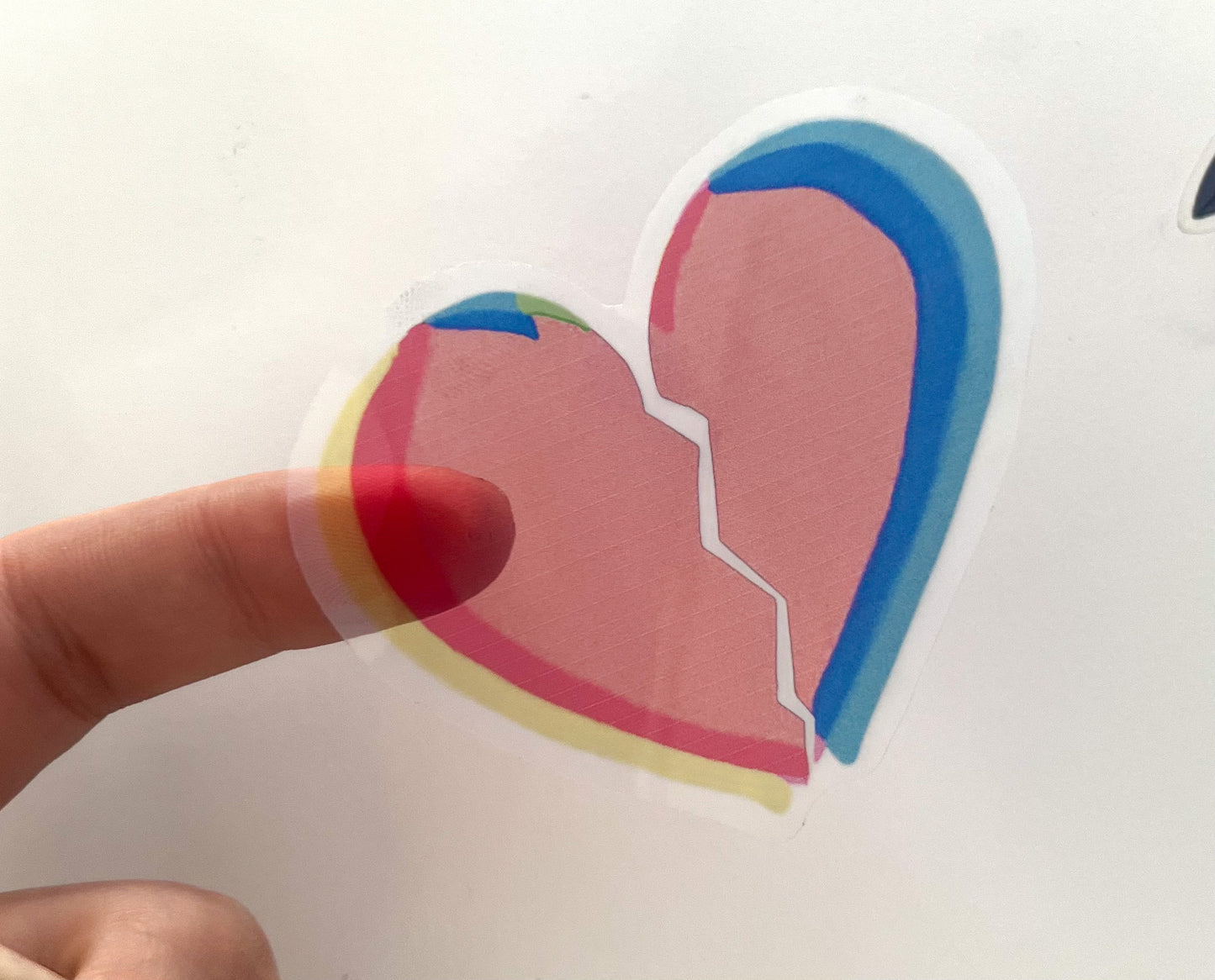 Heart break sticker