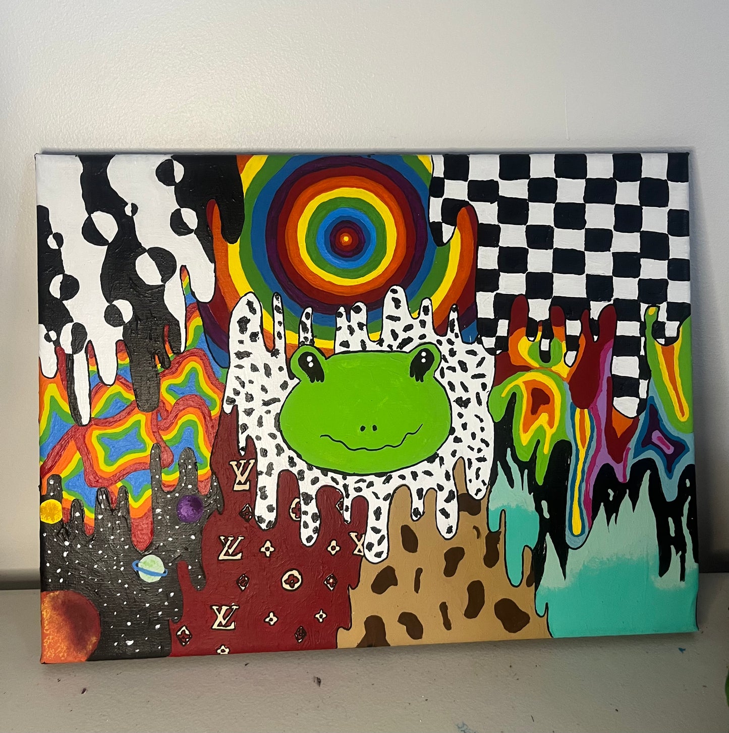 Trippy Frog Head