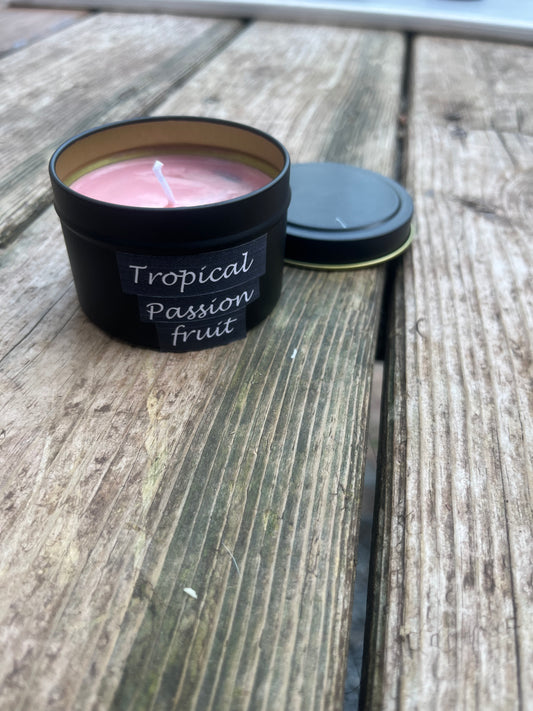 Tropical passion fruit 4 ounce candle