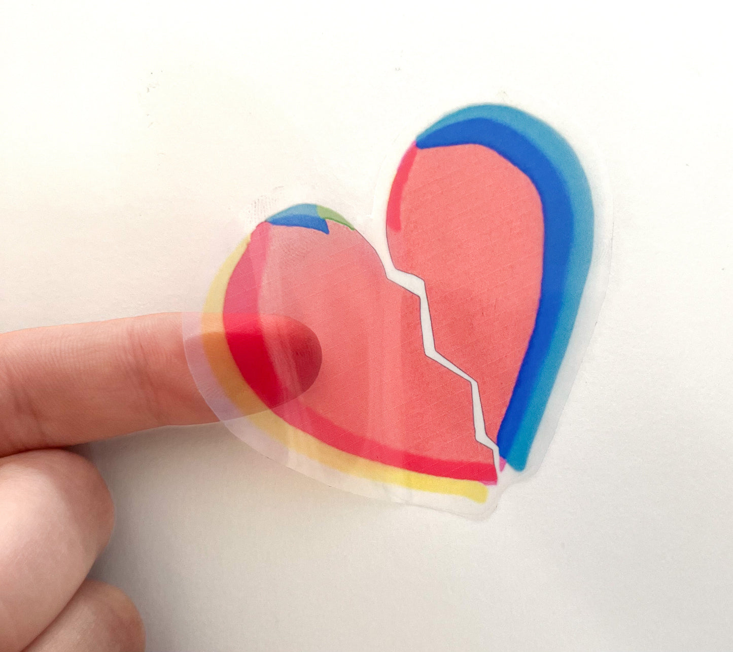 Heart break sticker